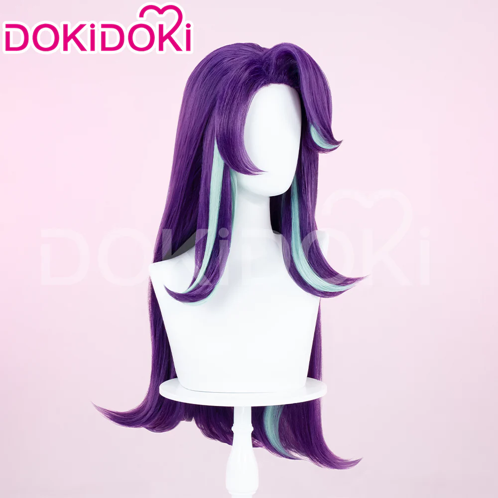 【Ready For Ship】DokiDoki Anime Cosplay Wig Long Straight Purple Hair - Image 3