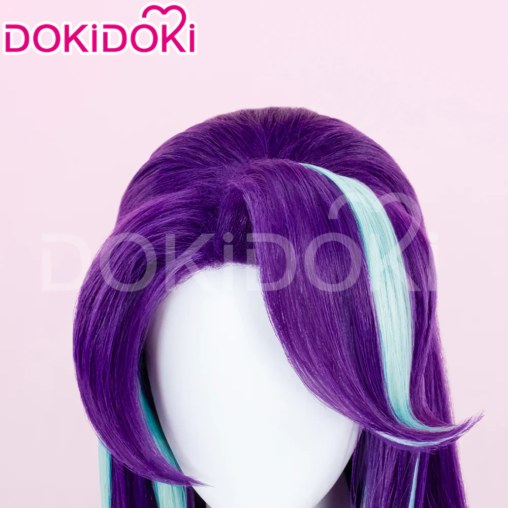 【Ready For Ship】DokiDoki Anime Cosplay Wig Long Straight Purple Hair - Image 4