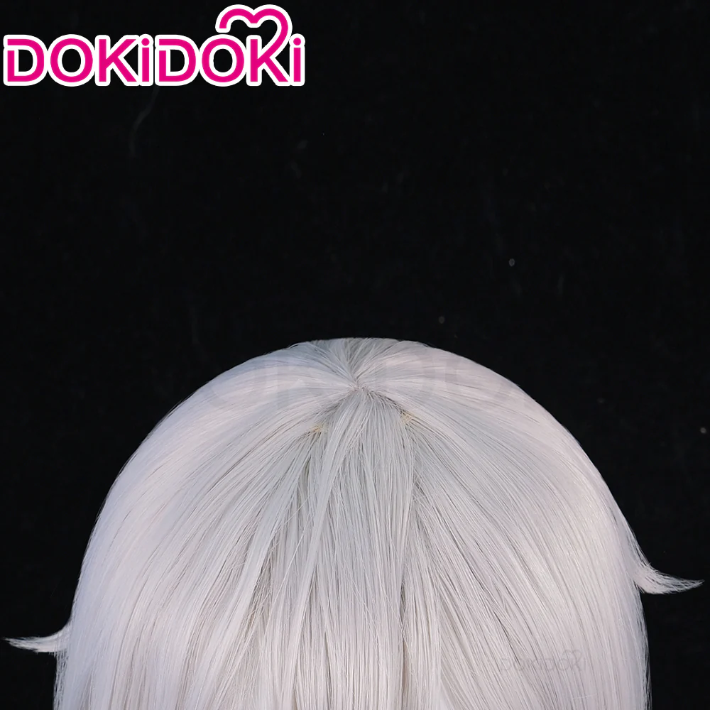 【Ready For Ship】DokiDoki Anime Cosplay Wig Long Straight Silver Hair - Image 4