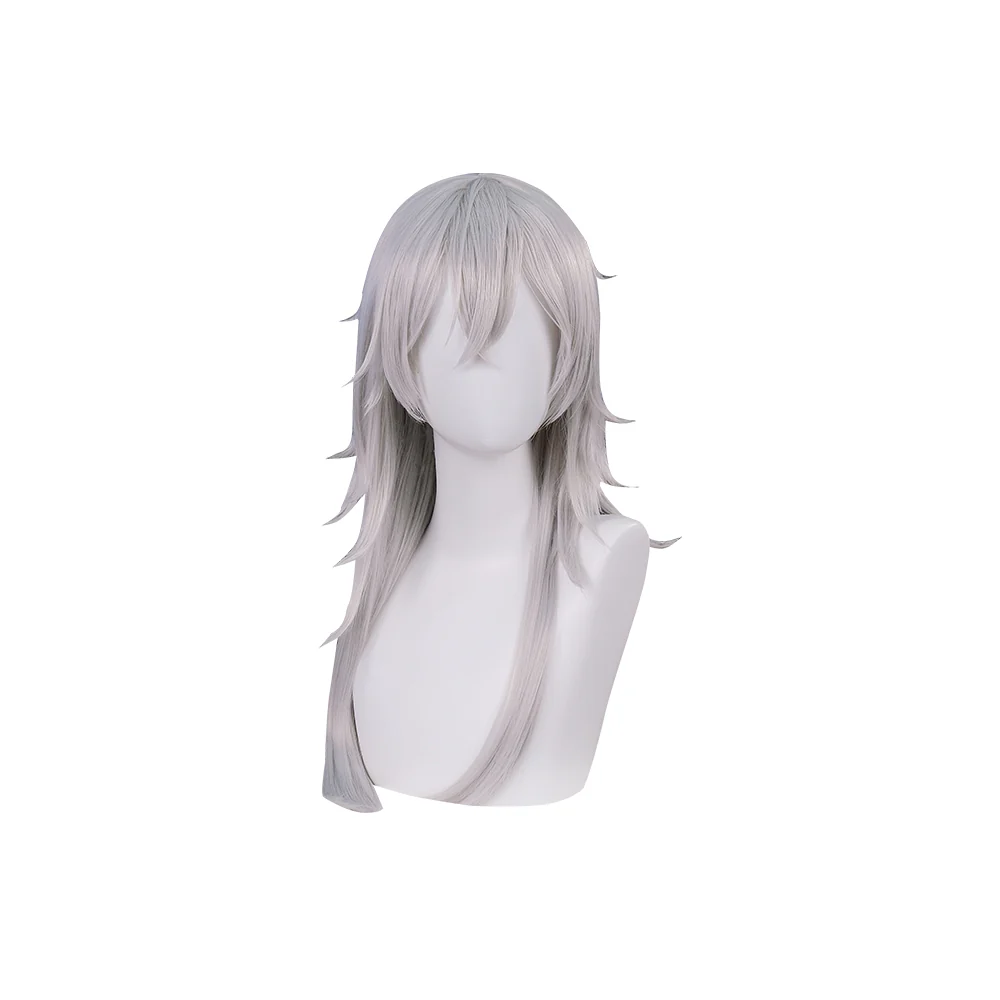 【Ready For Ship】DokiDoki Anime Cosplay Wig Long Straight Silver Hair - Image 5