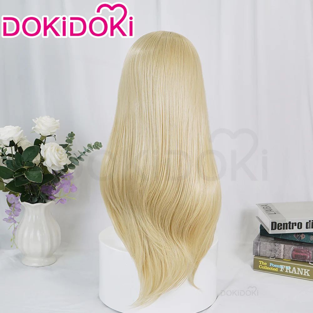 【Ready For Ship】DokiDoki Anime Cosplay Wig Long Straight Yellow Hair - Image 3