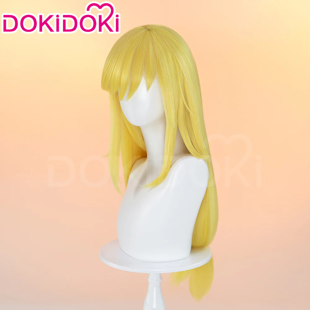 【Ready For Ship】DokiDoki Anime Cosplay Wig Long Straight Yellow Hair - Image 2