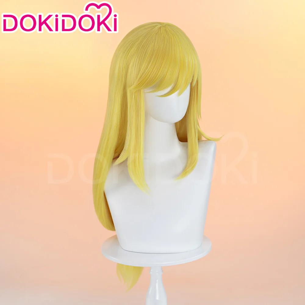 【Ready For Ship】DokiDoki Anime Cosplay Wig Long Straight Yellow Hair - Image 3