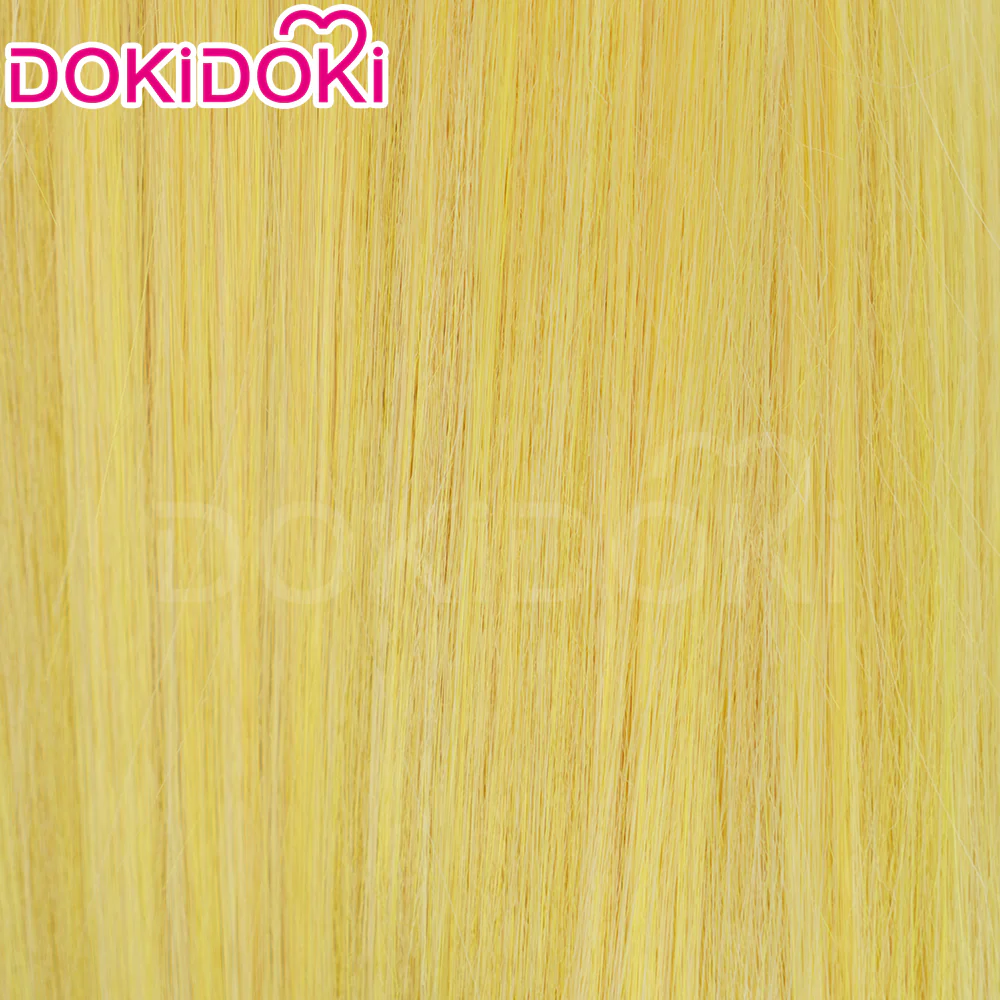 【Ready For Ship】DokiDoki Anime Cosplay Wig Long Straight Yellow Hair - Image 4