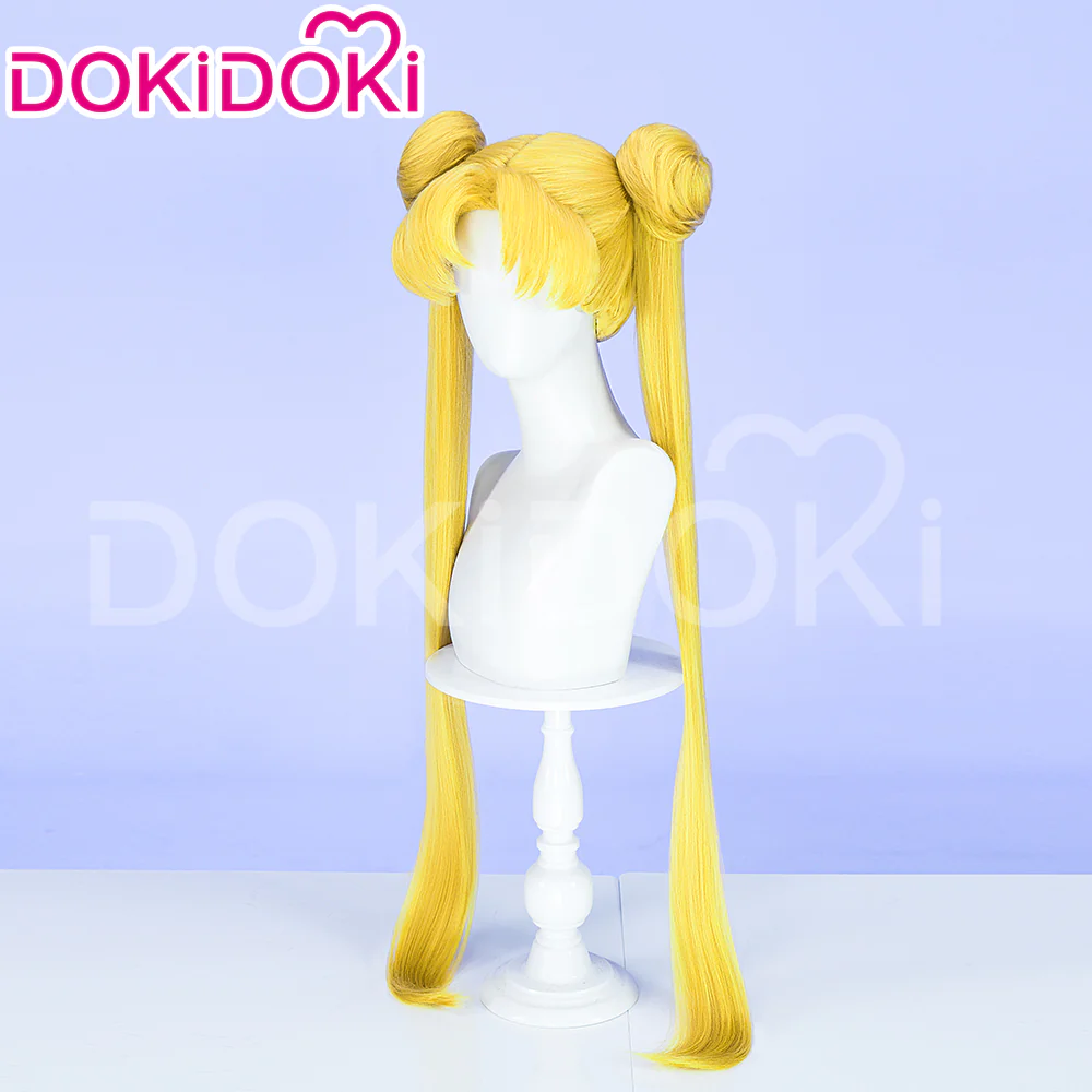 【Ready For Ship】DokiDoki Anime Cosplay Wig Long Version Yellow Straight Short Version Women Hair - Image 3