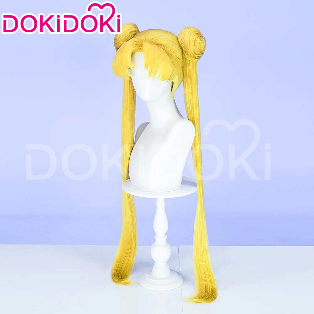 【Ready For Ship】DokiDoki Anime Cosplay Wig Long Version Yellow Straight Short Version Women Hair - Image 8
