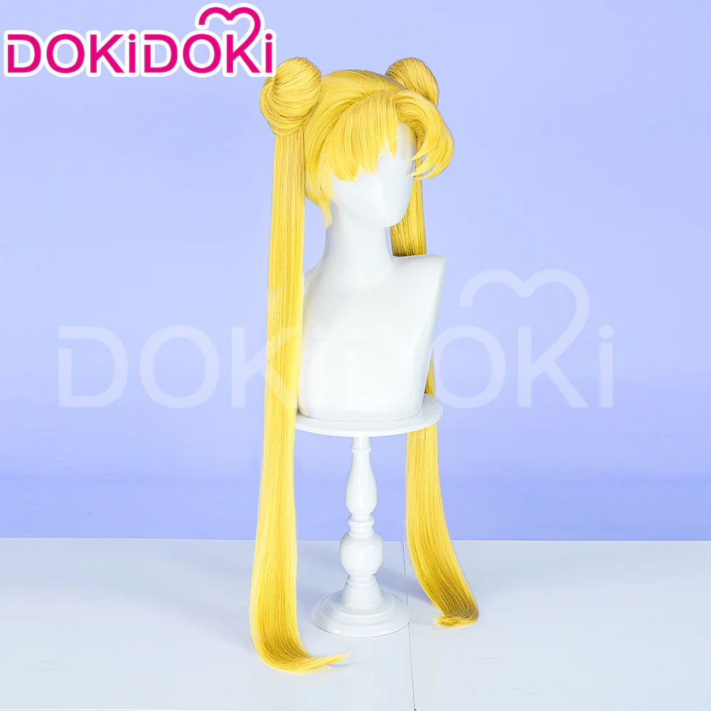 【Ready For Ship】DokiDoki Anime Cosplay Wig Long Version Yellow Straight Short Version Women Hair - Image 9
