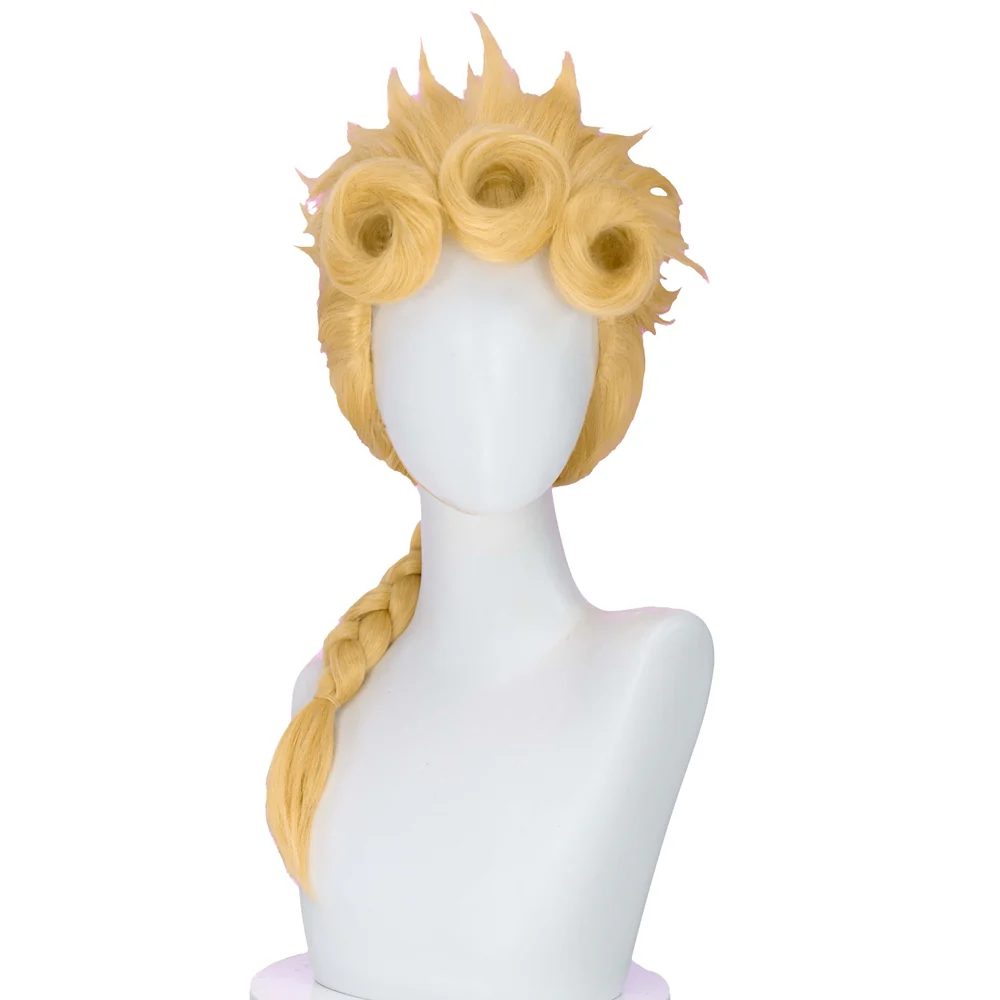DokiDoki Anime Cosplay Wig Long Yellow Men Hair - Image 4