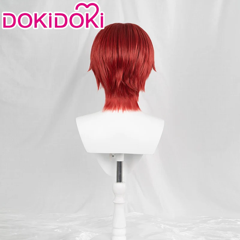 【Ready For Ship】DokiDoki Anime  Cosplay Wig Men Red Short Wig - Image 2