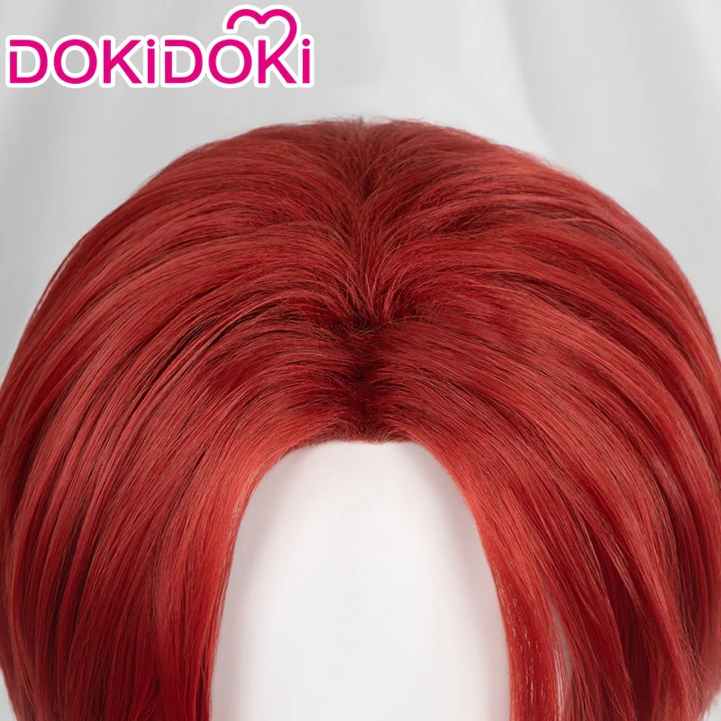 【Ready For Ship】DokiDoki Anime  Cosplay Wig Men Red Short Wig - Image 3