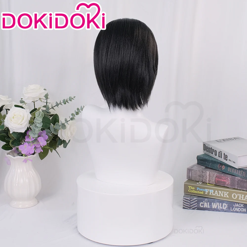【Ready For Ship】 DokiDoki Anime Cosplay Wig Short Black Hair - Image 3