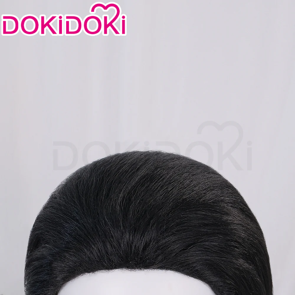 【Ready For Ship】 DokiDoki Anime Cosplay Wig Short Black Hair - Image 4