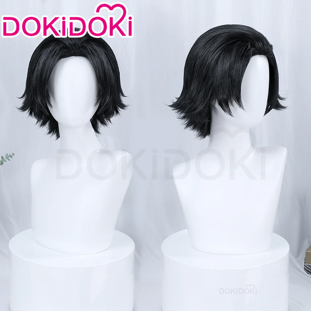 【Ready For Ship】DokiDoki Anime Cosplay Angoo Wig Short Black Hair