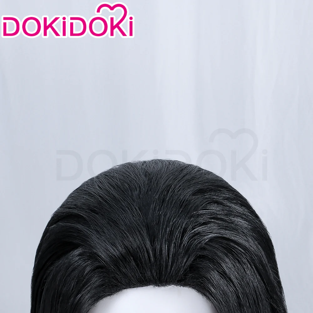 【Ready For Ship】DokiDoki Anime Cosplay Angoo Wig Short Black Hair - Image 4