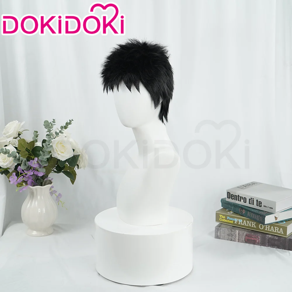 【Ready For Ship】DokiDoki Anime  Cosplay Wig Short Black Hair - Image 3