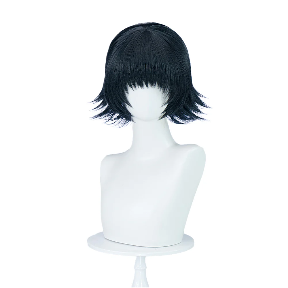 【Ready For Ship】DokiDoki Anime Cosplay Wig Short Black Hair - Image 5