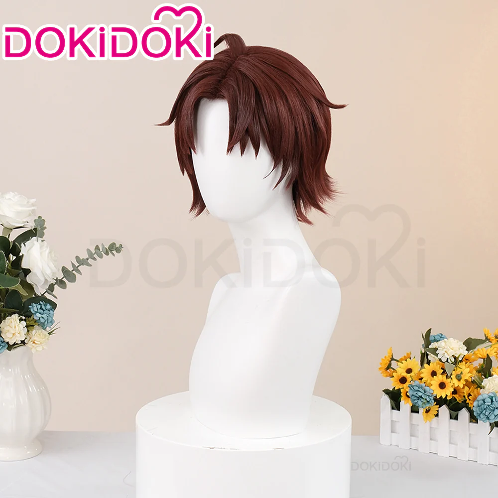 【Ready For Ship】DokiDoki Anime Cosplay Wig Short Brown Hair - Image 2