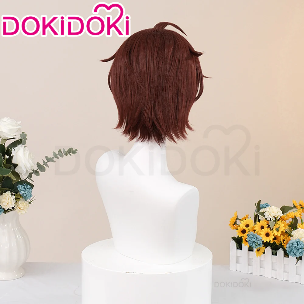【Ready For Ship】DokiDoki Anime Cosplay Wig Short Brown Hair - Image 3