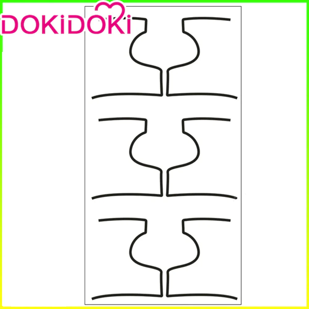 【Ready For Ship】DokiDoki Anime Cosplay Wig Short Colorful Wig / Tattoo stickers - Image 5
