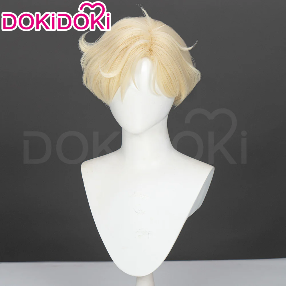 【Ready For Ship】Dokidoki Anime Cosplay Wig Short Curly Blonde Hair - Image 3