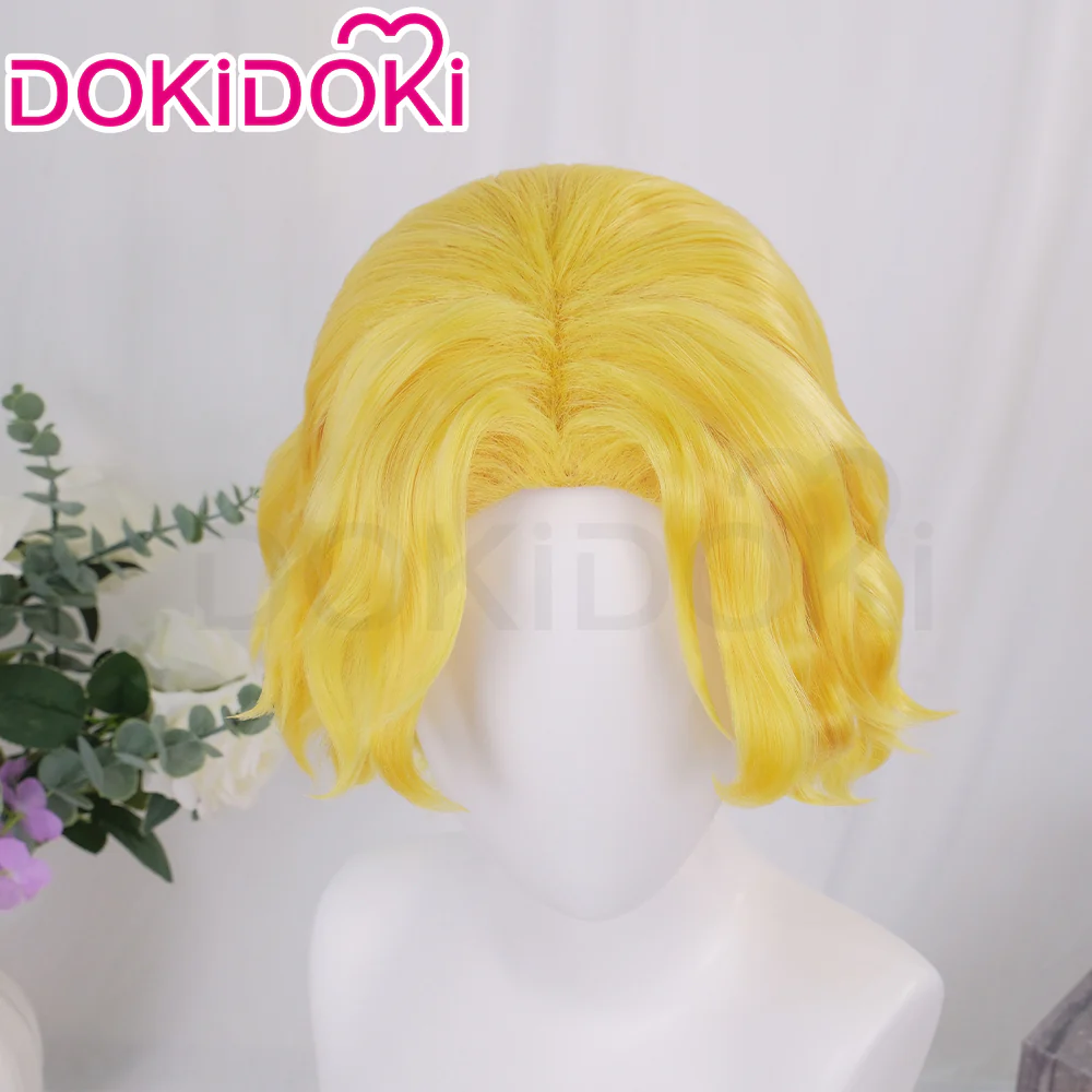 【Ready For Ship】DokiDoki Anime  Cosplay  Wig Short Curly Yellow Hair - Image 4