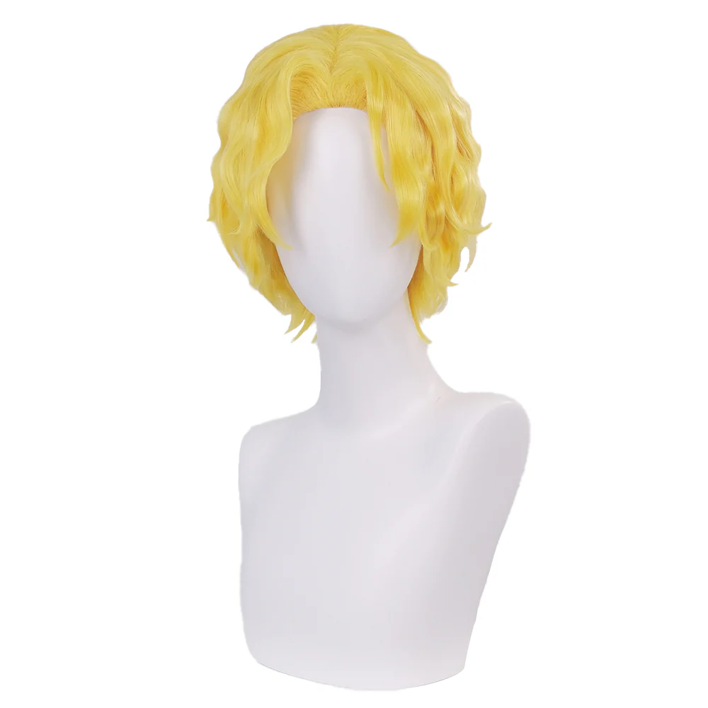 【Ready For Ship】DokiDoki Anime  Cosplay  Wig Short Curly Yellow Hair - Image 5