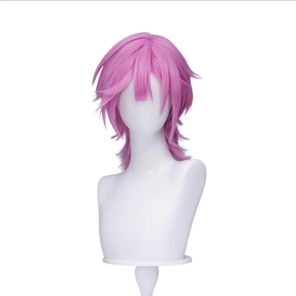 【Ready For Ship】DokiDoki Anime Cosplay Wig Short Pink Hair - Image 5