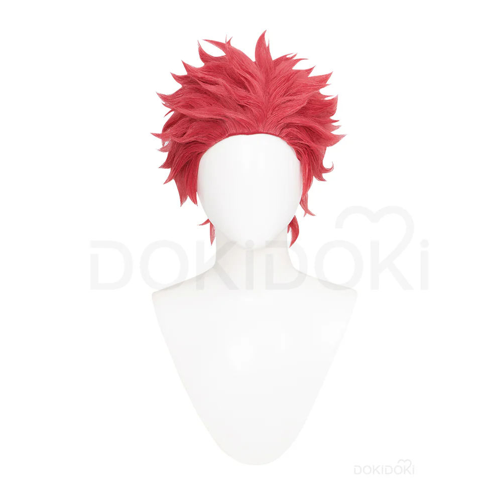 【Ready For Ship】DokiDoki Anime Cosplay Wig Short Red Hair / Fake Eyelashes - Image 4