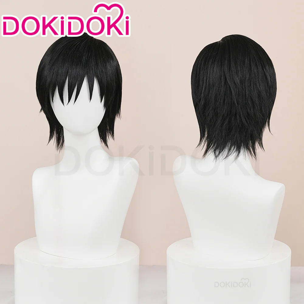 【Ready For Ship】DokiDoki Anime Cosplay Wig Short Straight Black Hair