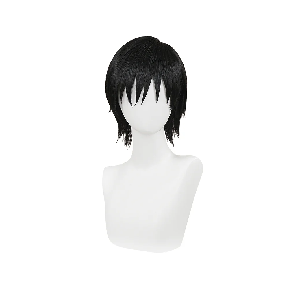 【Ready For Ship】DokiDoki Anime Cosplay Wig Short Straight Black Hair - Image 2