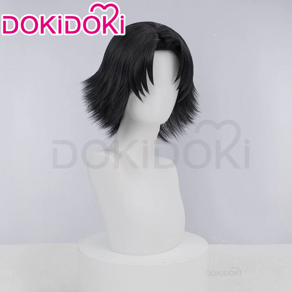 【Ready For Ship】DokiDoki Anime Cosplay Wig Short Straight Black Hair - Image 2
