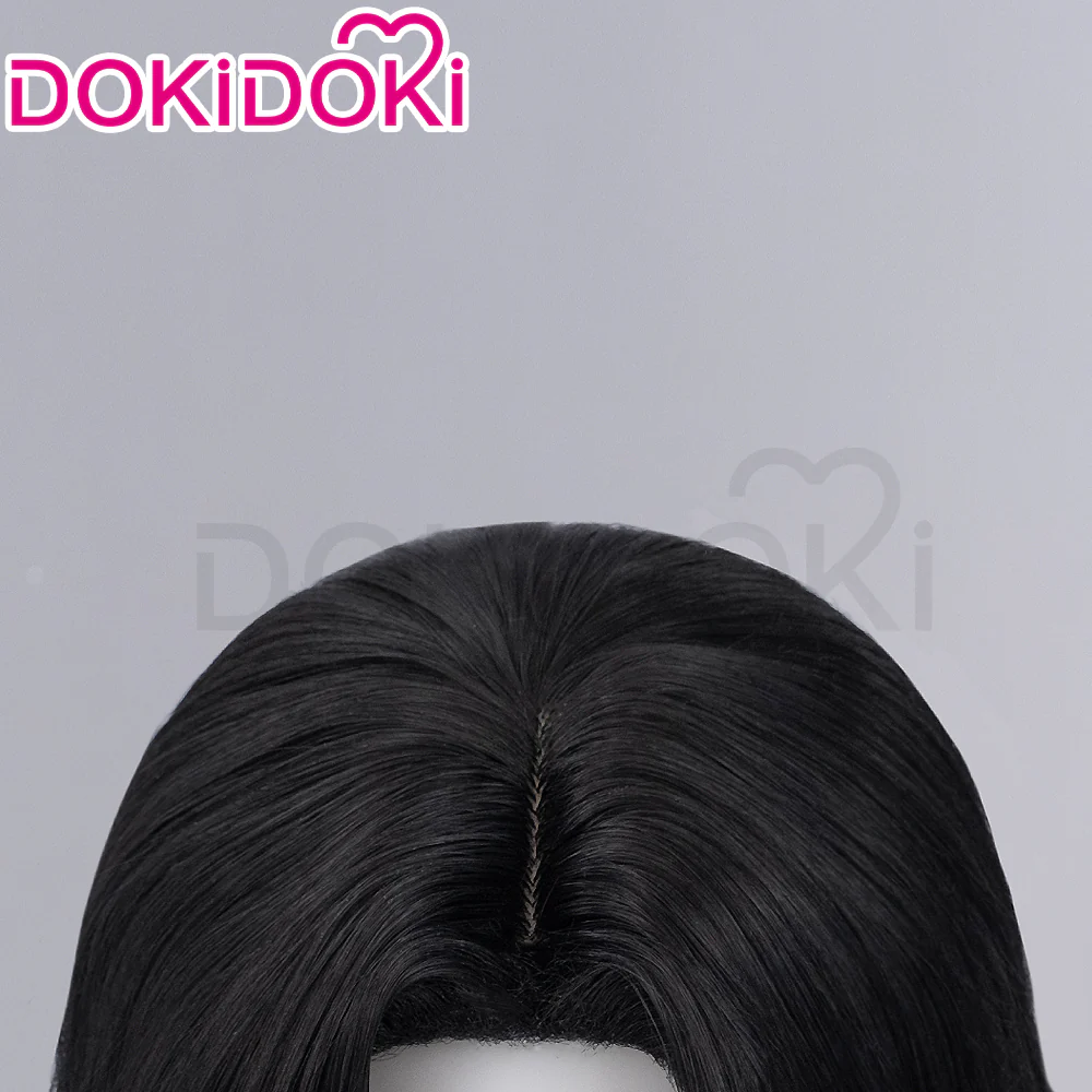 【Ready For Ship】DokiDoki Anime Cosplay Wig Short Straight Black Hair - Image 4