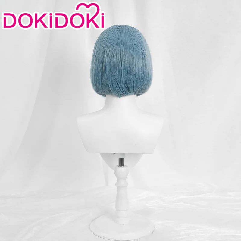 【Wig Ready For Ship】DokiDoki Anime Cosplay Wig Short Straight Blue Hair - Image 3