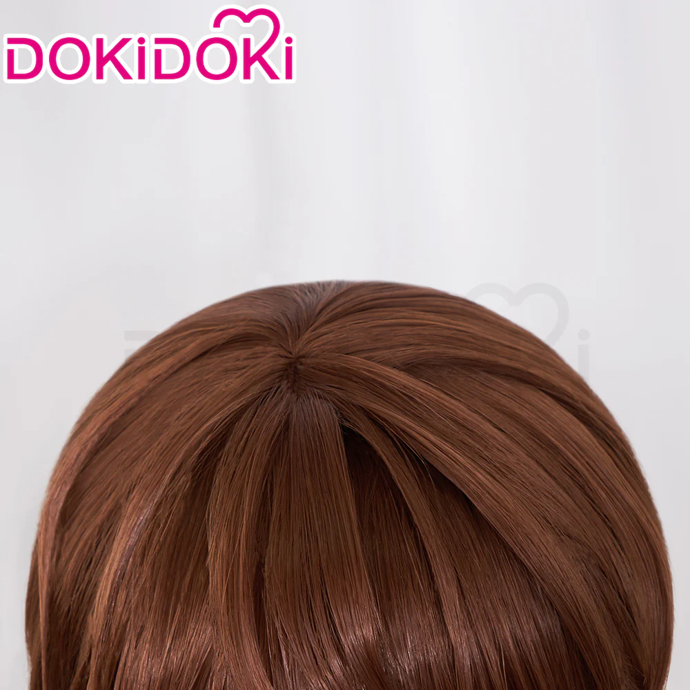 【Ready For Ship】DokiDoki Anime Cosplay Wig Short Straight Brown Hair - Image 4