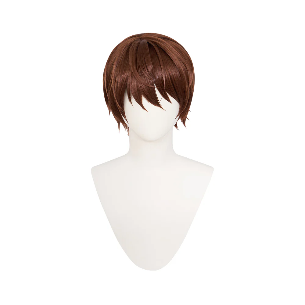 【Ready For Ship】DokiDoki Anime Cosplay Wig Short Straight Brown Hair - Image 5