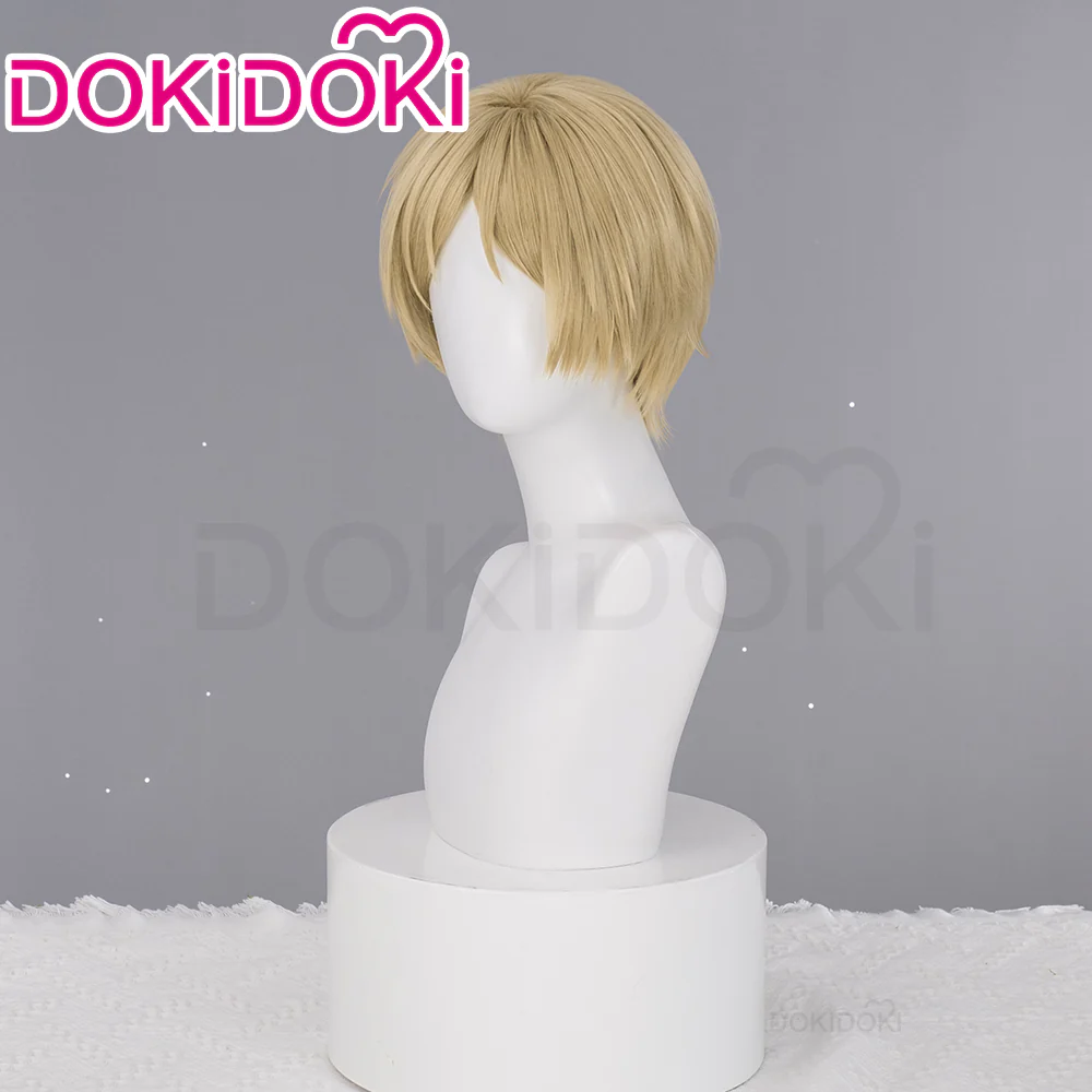 【Ready For Ship】DokiDoki Anime Cosplay Wig Short Straight Golden Hair Men - Image 2