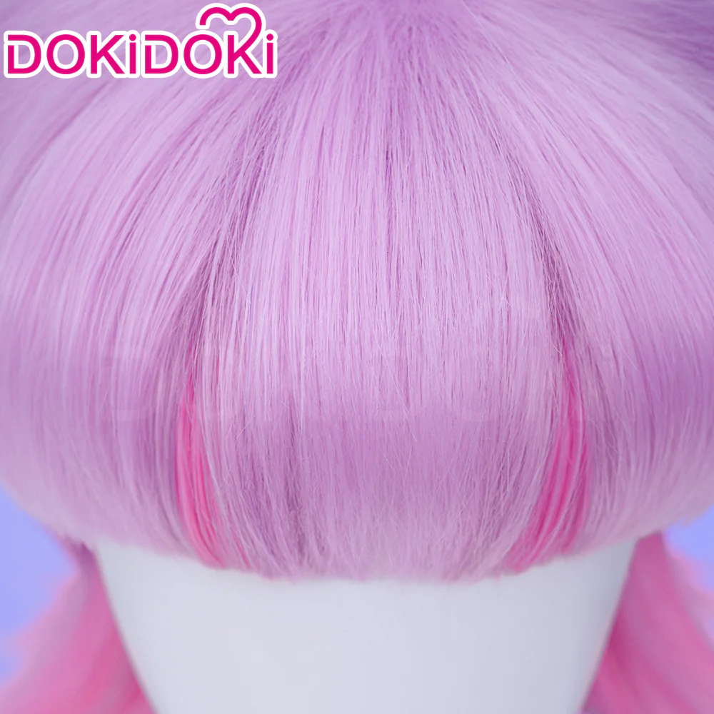 【Ready For Ship】DokiDoki Anime Cosplay Wig Short Straight Light Purple Pink Hair - Image 4