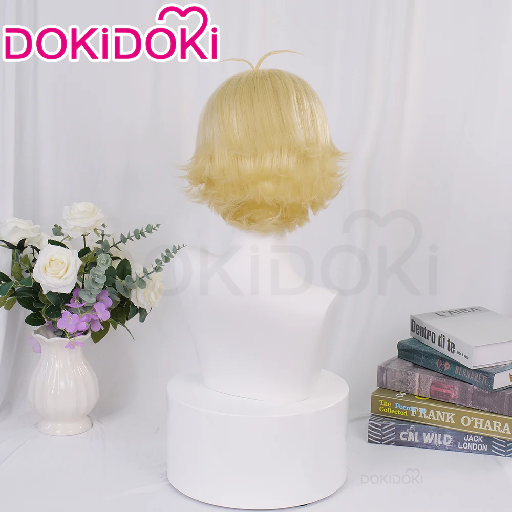 【Ready For Ship】DokiDoki Anime Cosplay Wig Short Yellow Hair - Image 3