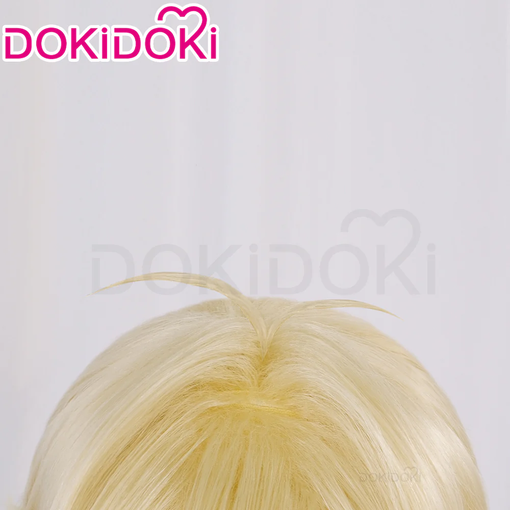 【Ready For Ship】DokiDoki Anime Cosplay Wig Short Yellow Hair - Image 4