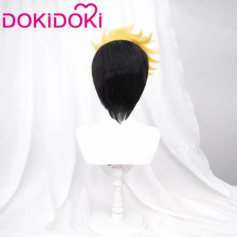 【Ready For Ship】DokiDoki Anime Cosplay Wig Short Yellow Hair / Glasses - Image 2