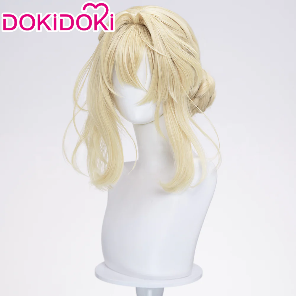 DokiDoki Anime Violet Evergarden Cosplay Violet Wig Blonde Hair / Gemstone Necklace - Image 2
