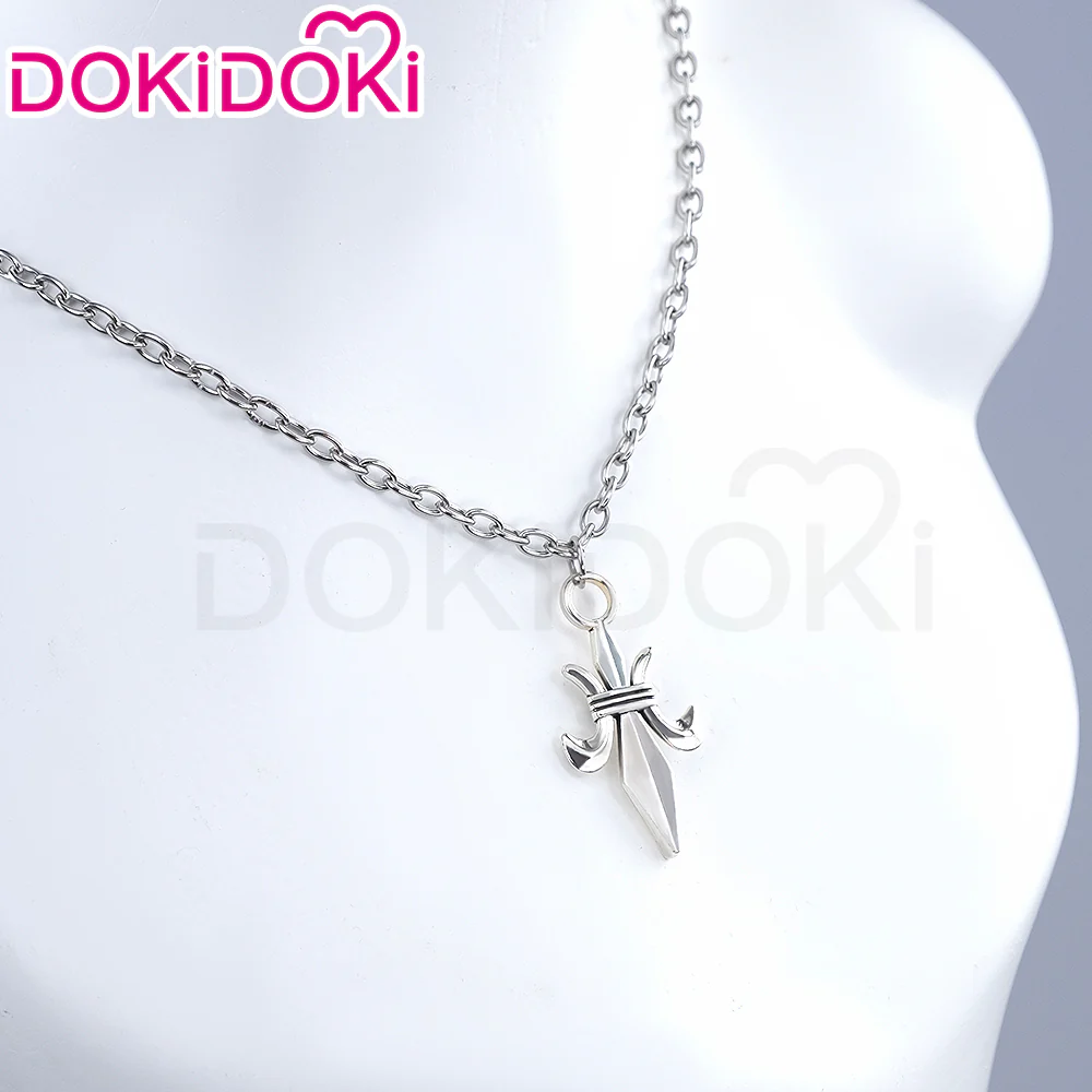 【Ready For Ship】DokiDoki Anime Cosplay Wig / Earring / Necklace Women Golden Long Hair Halloween - Image 10
