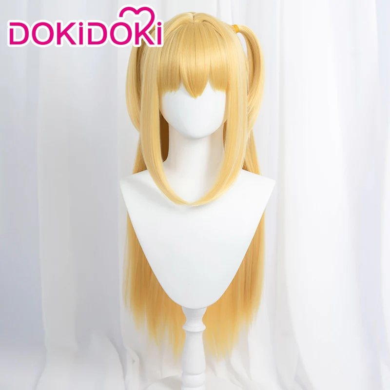 【Ready For Ship】DokiDoki Anime Cosplay Wig / Earring / Necklace Women Golden Long Hair Halloween - Image 3