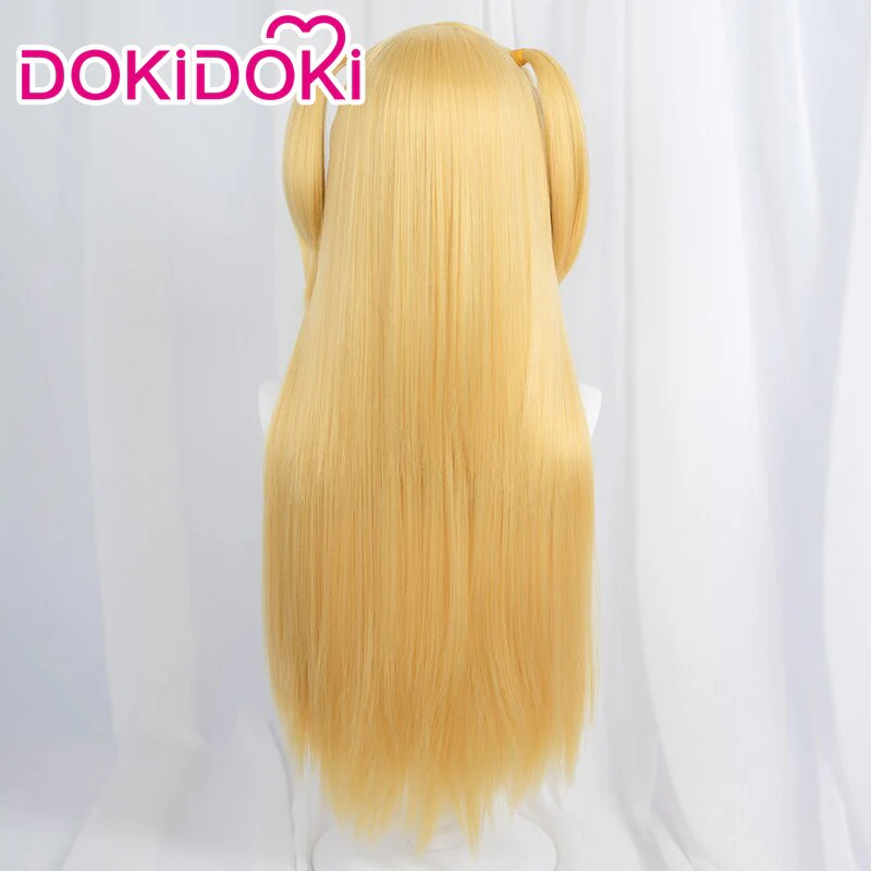 【Ready For Ship】DokiDoki Anime Cosplay Wig / Earring / Necklace Women Golden Long Hair Halloween - Image 5