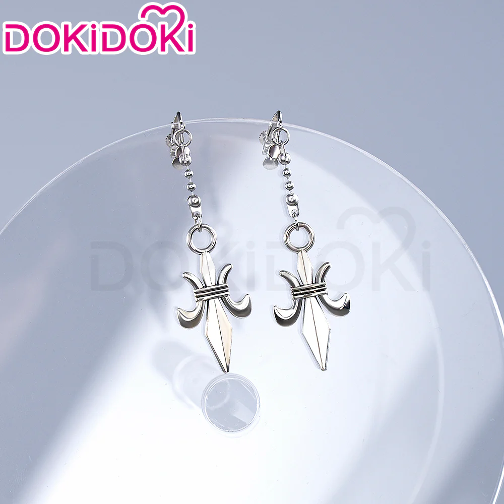 【Ready For Ship】DokiDoki Anime Cosplay Wig / Earring / Necklace Women Golden Long Hair Halloween - Image 9
