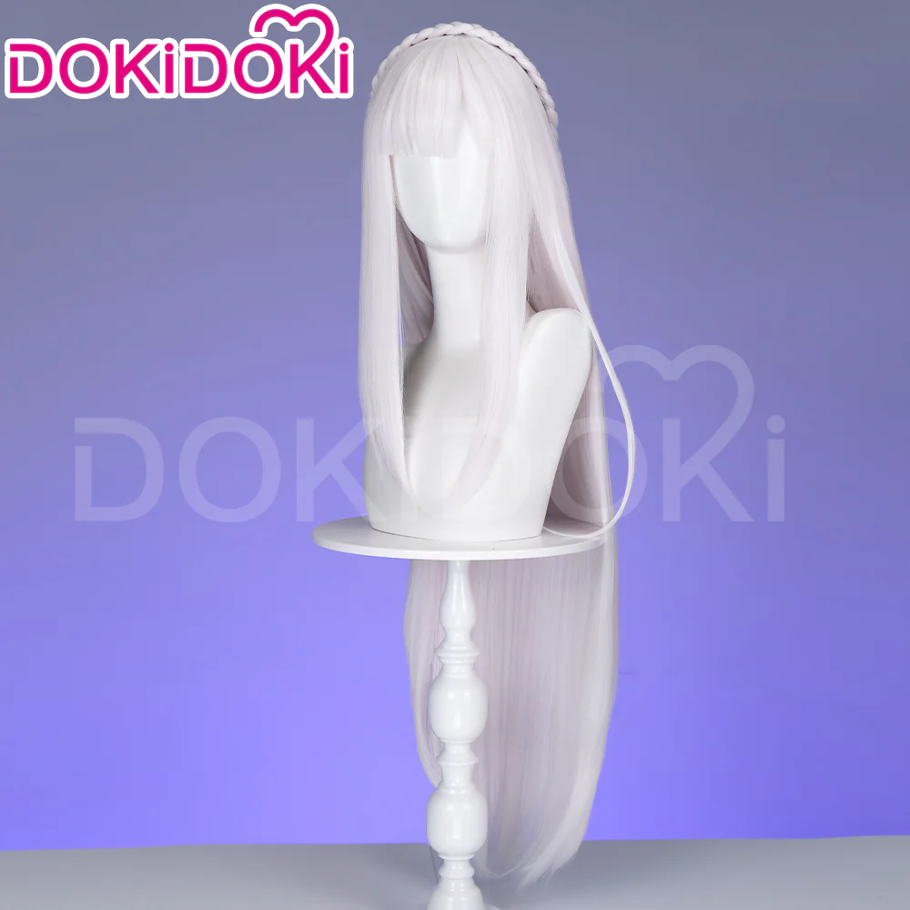 【Ready For Ship】DokiDoki Anime Cosplay Wig / Headwear Women Long White Hair - Image 4