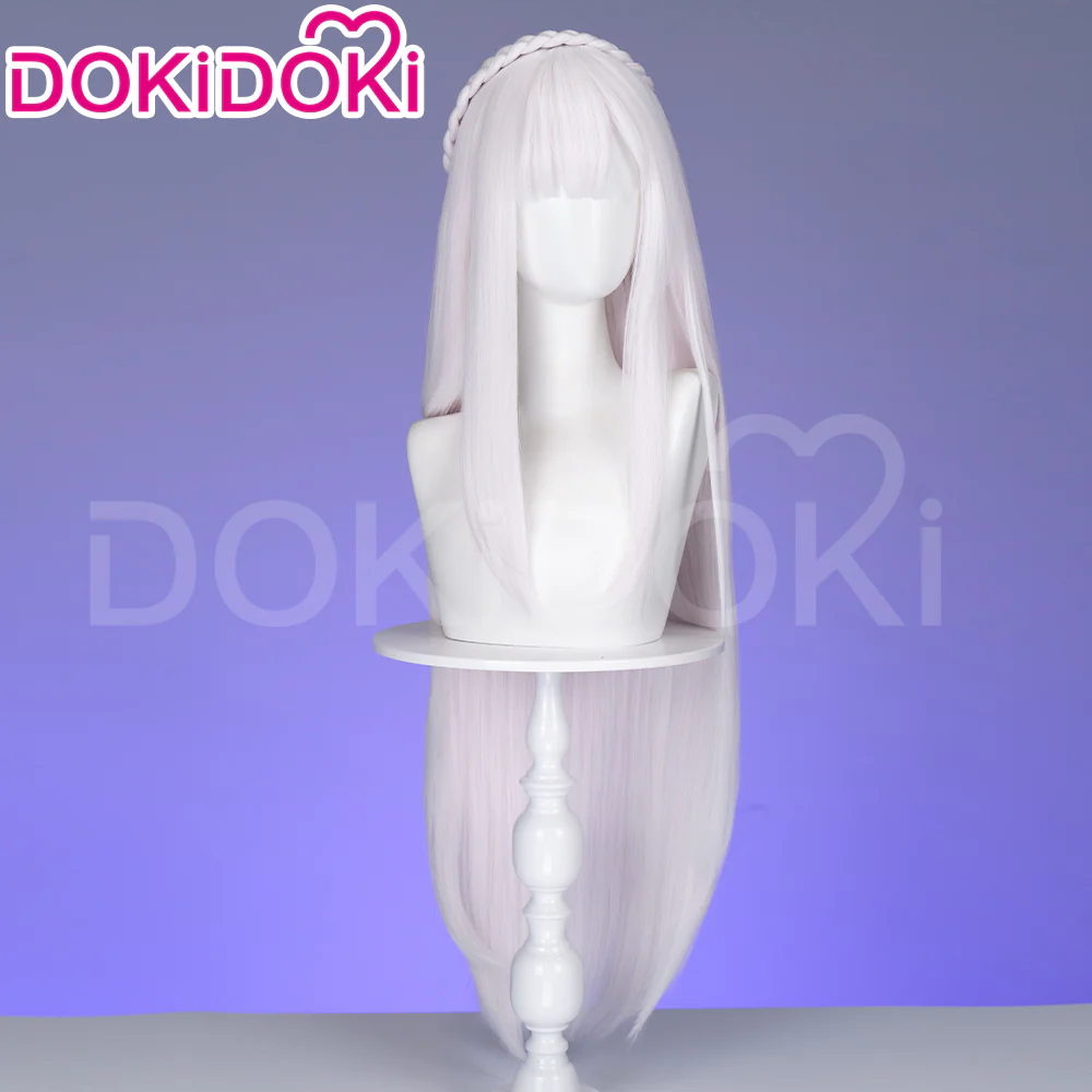【Ready For Ship】DokiDoki Anime Cosplay Wig / Headwear Women Long White Hair - Image 5