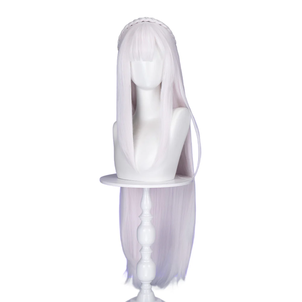 【Ready For Ship】DokiDoki Anime Cosplay Wig / Headwear Women Long White Hair - Image 8
