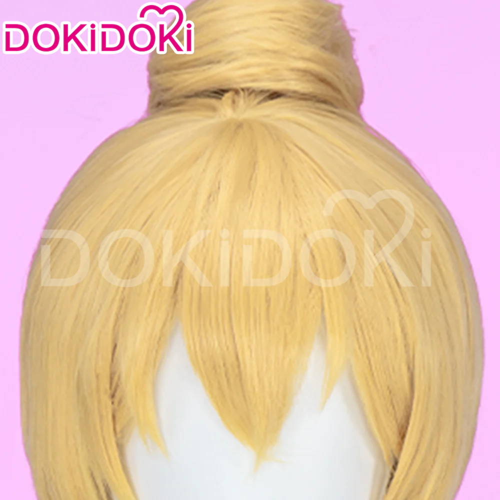 【Ready For Ship】DokiDoki Anime Cosplay Wig Yellow Straight Women Hair - Image 4