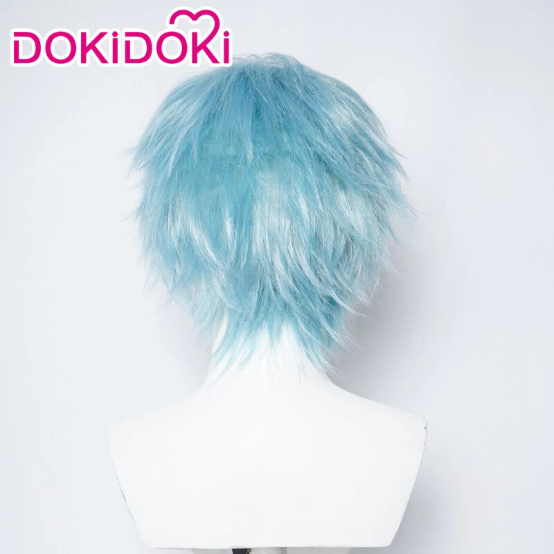【In Stock】DokiDoki Anime Cosplay Wig Short Blue - Image 2